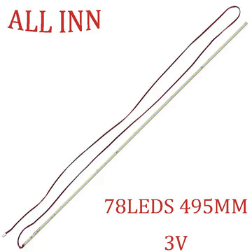 barre lumineuse led 495mm 78 leds blanc rouge fils industrielle technique