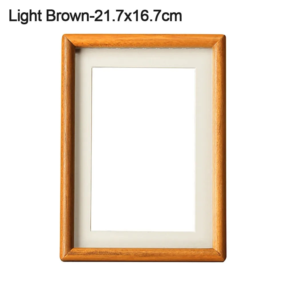 cadres photo bois marron minimaliste rustique chaleureux passe partout différents disponibles