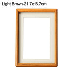 cadres photo bois marron minimaliste rustique chaleureux passe partout différents disponibles