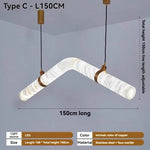 lampe suspendue marbrée moderne blanc doré 4500k 3000k 6000k chambre restaurant