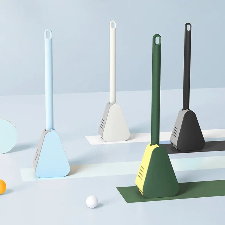 brosse wc silicone gris blanc moderne respectueux environnement bristles poignée