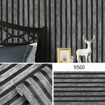 décoration murale papier peint motifs lignes verticales moderne minimaliste adhésif PVC marron beige gris