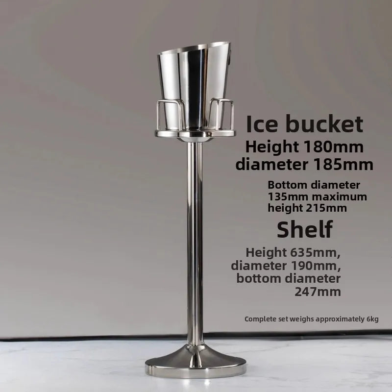 seau glace martelé support trépied métal argent doré vin champagne bar