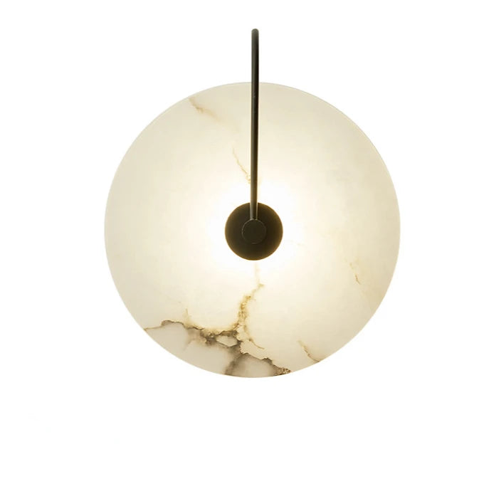 lampe murale moderne blanc veines dorées minimaliste cuisine chambre entrée salle manger