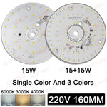plaque led sans ballast 6w 10w 12w 15w blanc 3000k 4000k 6000k moderne 44mm