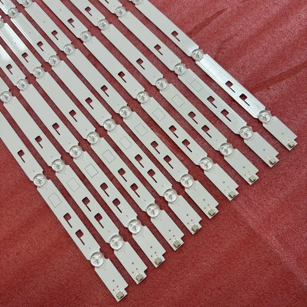 bandes rétroéclairage led blanc modernes téléviseur salon opaques 10 pièces 65inch