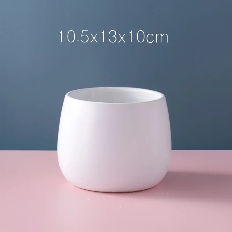 petit cache pot céramique moderne fleur artificielle décoration petit pot gris