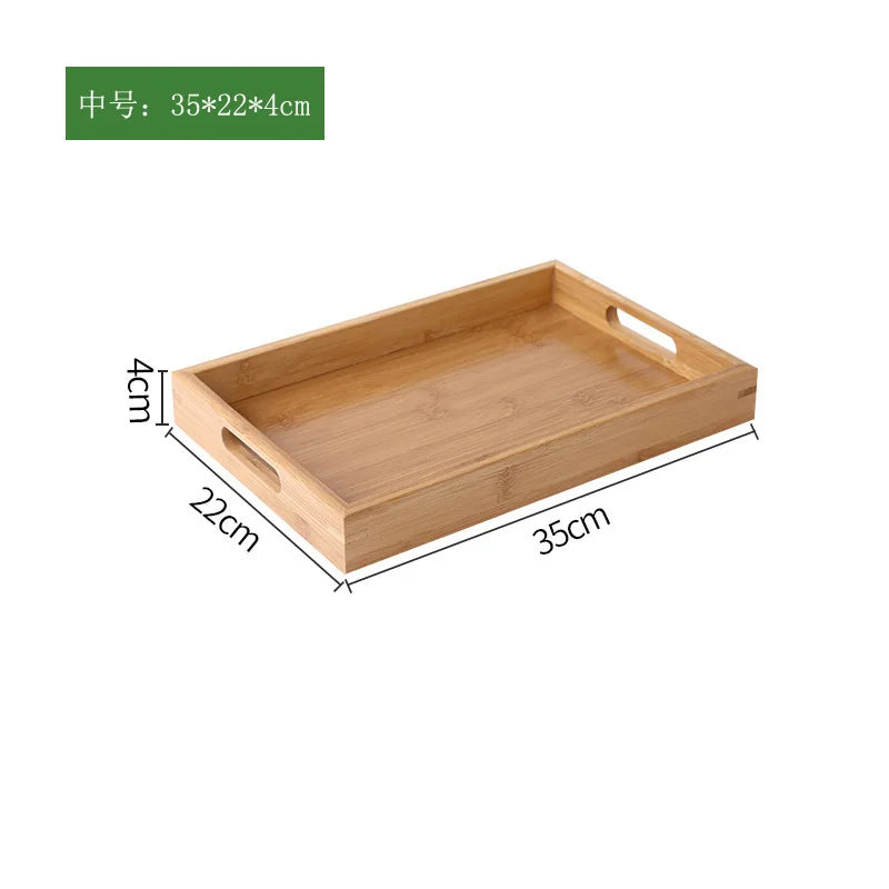 plateau bois moderne minimaliste poignées collations desserts thé naturel brunclair texturesnaturelles opaques