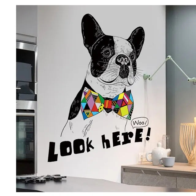 autocollant mural éléphant arc ciel dessin animé enfant chambre décoration intérieure pvc coloré illustration
