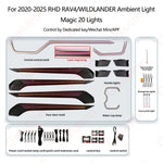 ampoule ambiance voiture led 256 couleurs controle application six modes moderne