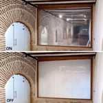 Panneaux séparation blanc opaques modernes protection privée uv diy autoadhésifs