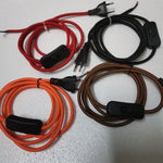 câbles électriques interrupteur prise moderne clips rouge noir orange bleu vert marron doré