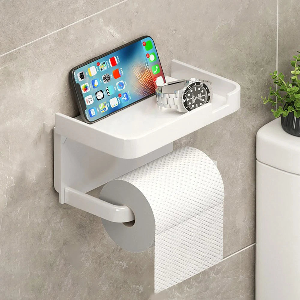 porte serviettes moderne adhésif sans perçage noir mat papier toilette étui serviettes flacon parfum