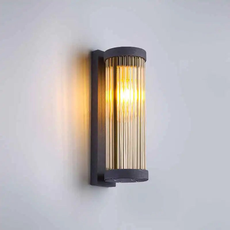 applique murale moderne noir doré rayures éclairage chambre entrée salle bain led murale fixée