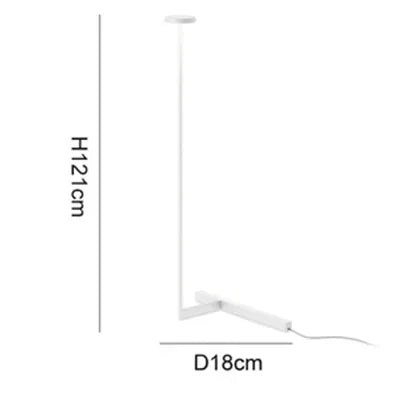 lampe pied moderne minimaliste gris rouge noir épurée LED salon chambre(toucher interrupteur)