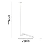 lampe pied moderne minimaliste gris rouge noir épurée LED salon chambre(toucher interrupteur)