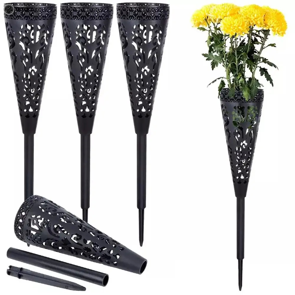 vases decoratifs noirs ajourés jardin funeraires vintage fleuris sol Pods Pods Pods Pods Pods