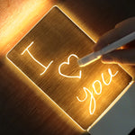 lampe led écriture réinscriptible moderne décoration chambre coucher usb rechargeable ludique