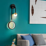 lampe murale moderne noir or blanc minimaliste éclairage cuisine chambre coucher salle manger entrée