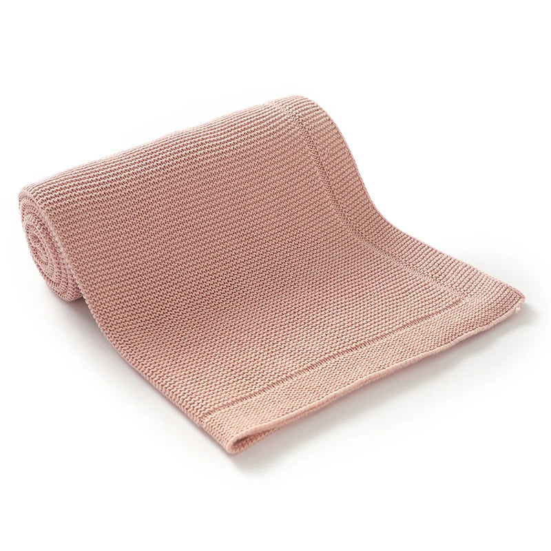 couverture bébé unisexe coton solide toute l'année rose fine opaque simple