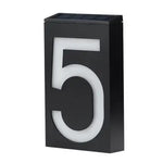lumière solaire numéro rue ip65 led moderne adhésif extérieure porte villa blanc noir