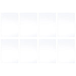 miroirs autoadhésifs rectangulaires blancs modernes stickers mur simples maison DIY