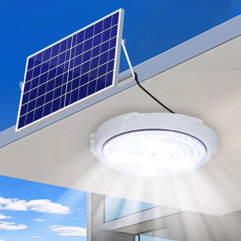 lampe solaire led 500w blanc moderne autonome éclairage intérieur extérieur haute puissance