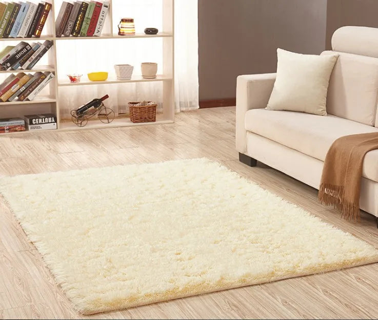 tapis rouge bordeaux doux moderne salon chambre décoration antidérapant polyester simple large