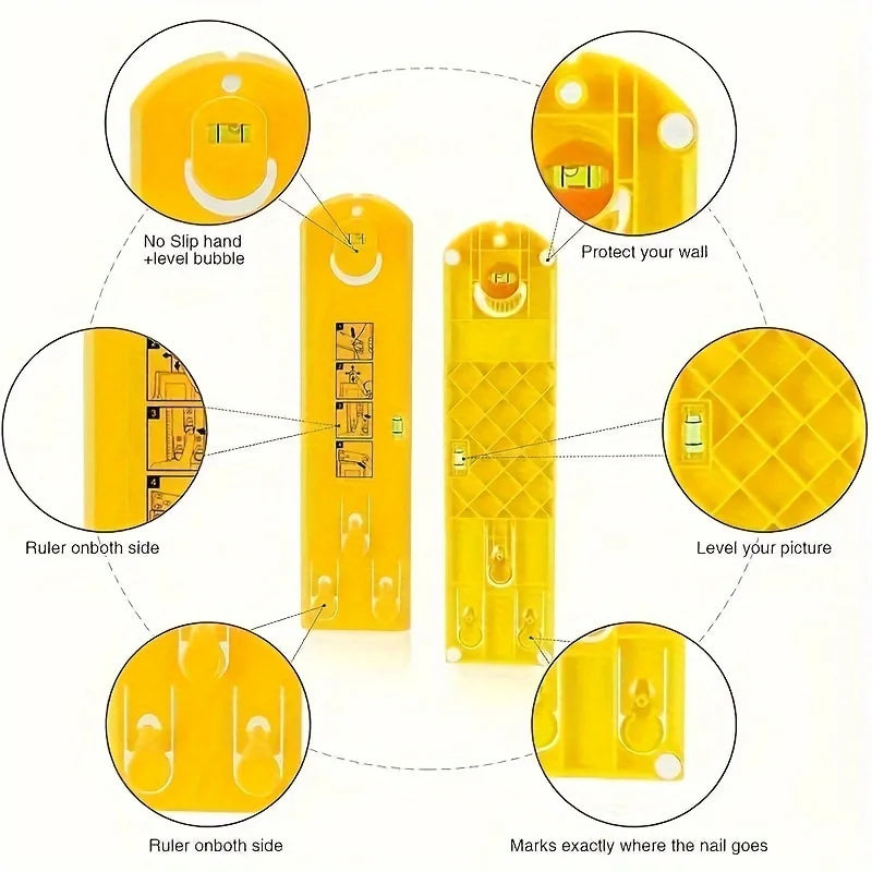 outil suspension cadre jaune pratique poignées antidérapantes règles ergonomique fixations visibles