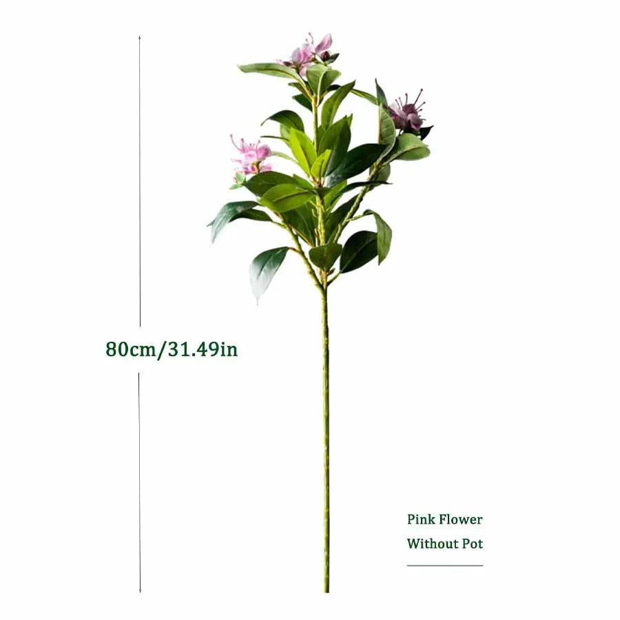 plantes artificielles ficus vert blanc rose feuilles fleurs pot céramique extérieur moderneDecorationJardinHomeOffice80120cm