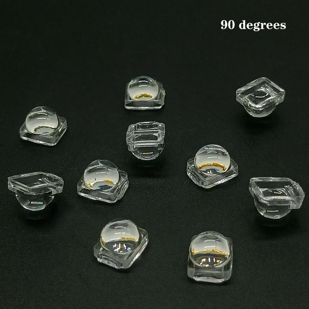 cache led transparent adhésif moderne 11x6.3mm légèrement opaque rond lisse bande led