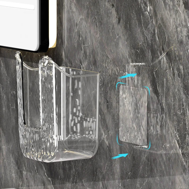 porte serviettes porte guêtres transparent moderne pratique adhésif cuisine salle bains