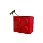 boîtes rangement magnétiques murales couleurs jaune vert bleu rouge moderne ludique cercles brique lego