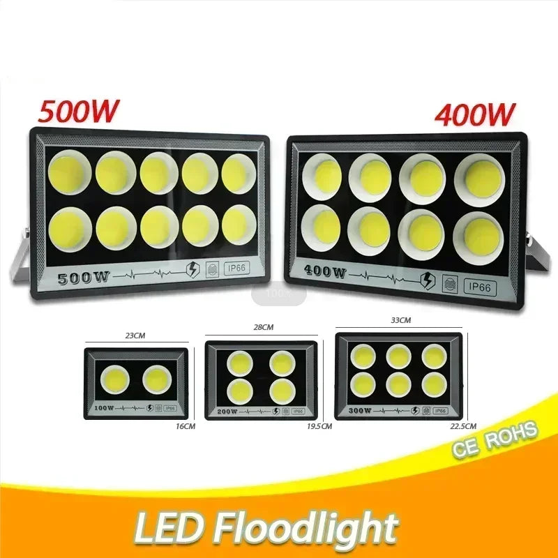 projecteur led extérieur noir moderne grille hexagonale 249 2000 lumens ip66 waterproof vde ul