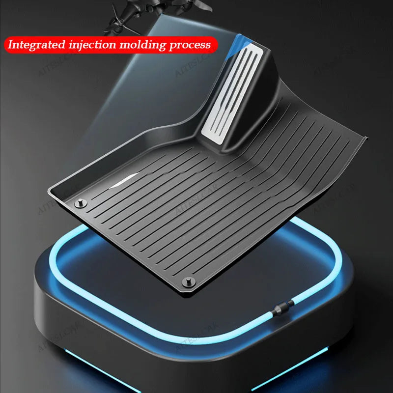 tapis sol voiture noir anti dérapant doux moderne