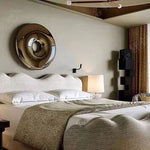 miroirs argentés dorés modernes décoration murale rond brillant grande taille chambre salon