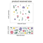 stickers muraux fleurs modernes adhésifs pvc décoratifs pépinière maternelle simple feuilles floraux