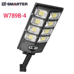 lampe solaire moderne noire capteur mouvement recharge solaire led fixation murale/commande distance