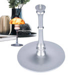 lampe table moderne argent noir abat jour vis fixation base solideextérieur