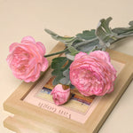 décoration intérieure bouquet pivoines artificiel rose blanc moderne élégant mariage anniversaire