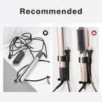 porte accessoires coiffure noir clips moderne aluminium rangement cheveux boucles fixations contemporain