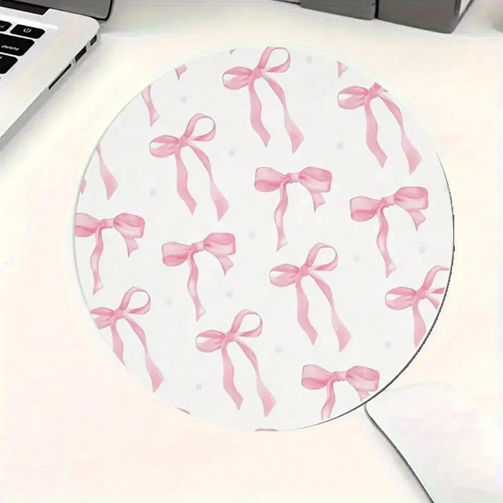 tapis souris rose arcs étoiles moderne antidérapant caoutchouc accessoire petit motif décoratif