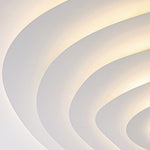 luminaire moderne led circulaire concentrique blanc beigeclair minimaliste contemporain fixepla