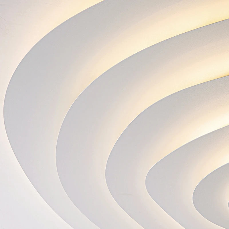 luminaire moderne led circulaire concentrique blanc beigeclair minimaliste contemporain fixepla