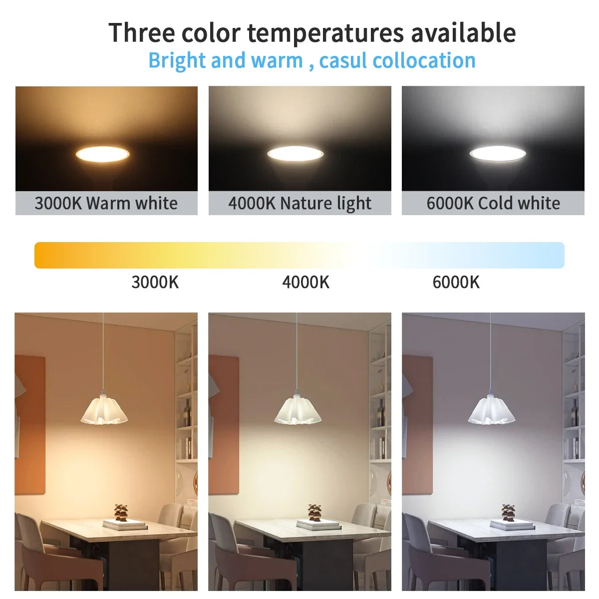 ampoule led gu10 blanc moderne rail éclairage intérieur maison chambre salon projecteur 50w