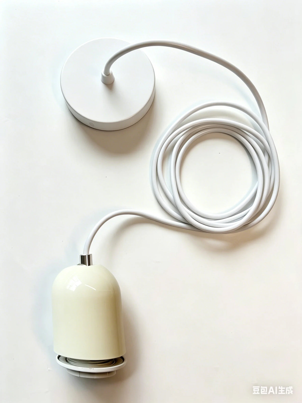 support ampoule suspendu moderne vert rose rouge jaune beige fer câble socle e27 unique