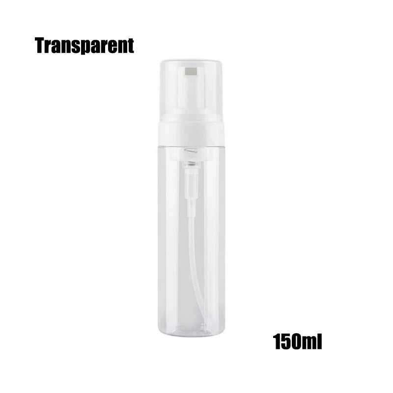 bouteilles mousse transparentes blanches pompe 30ml 50ml 60ml 100ml 150ml 200ml rechargeables cosmétiques