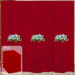 rideau fond scène blanc rose rouge moderne panneaux poignées 5ft 10ft opaques