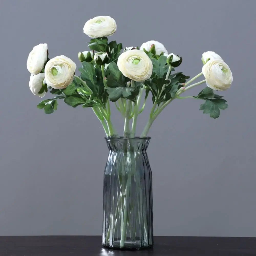bouquet artificiel fleurs boutons blanc jaune orange rose rouge intérieur décoration maison