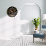 horloge murale moderne horaire azan calendrier hijri affichage numérique analogique İslam motifs